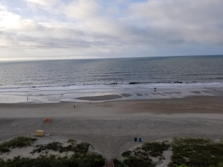 Myrtle Beach and the ocean from above