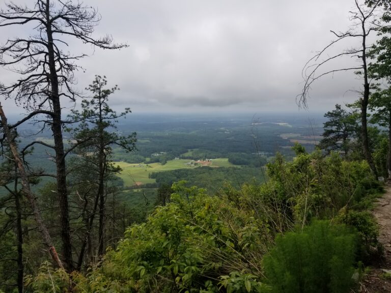 View from the ledges as the fog lifts