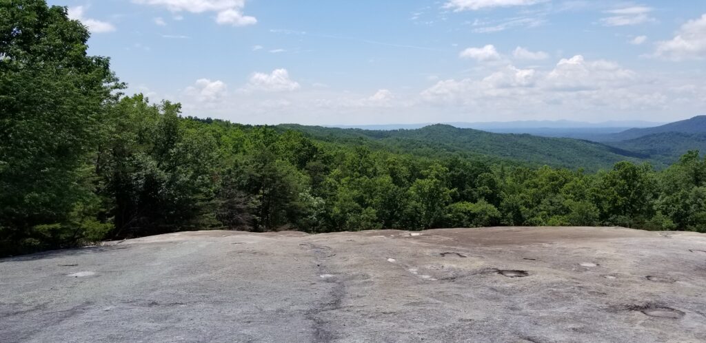 View from the granite summit of Stone Mountain