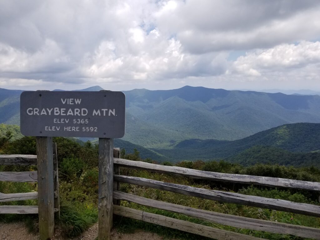 Graybeard Mountain view on the Blue Ridge Parkway