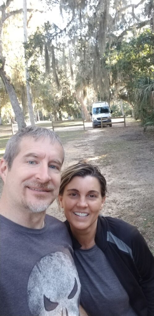 Selfie at our campsite