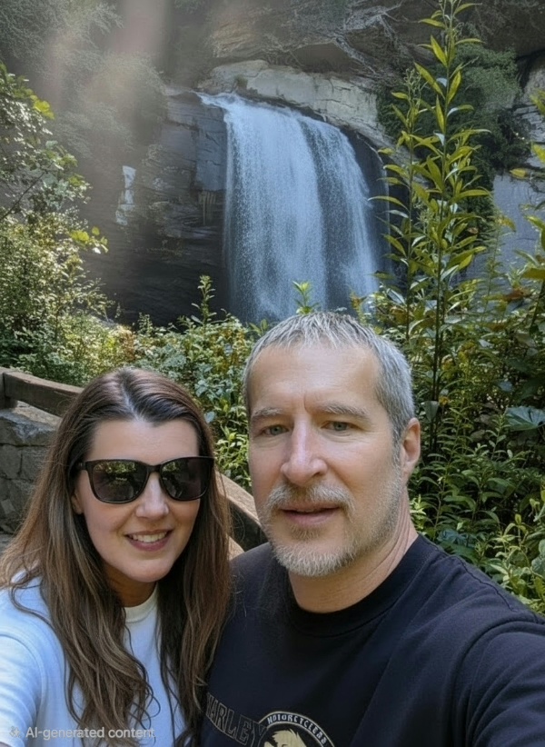 Looking Glass Rock, Looking Glass Falls and Moore Cove Falls