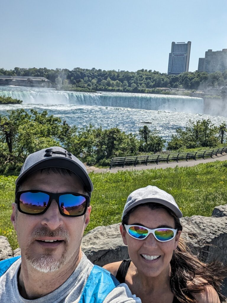 Selfie with the American Falls behind us