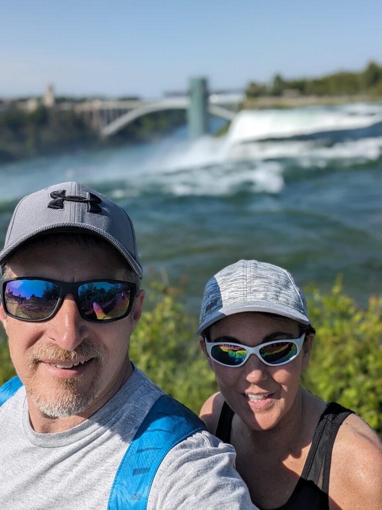 Selfie above the Niagara River