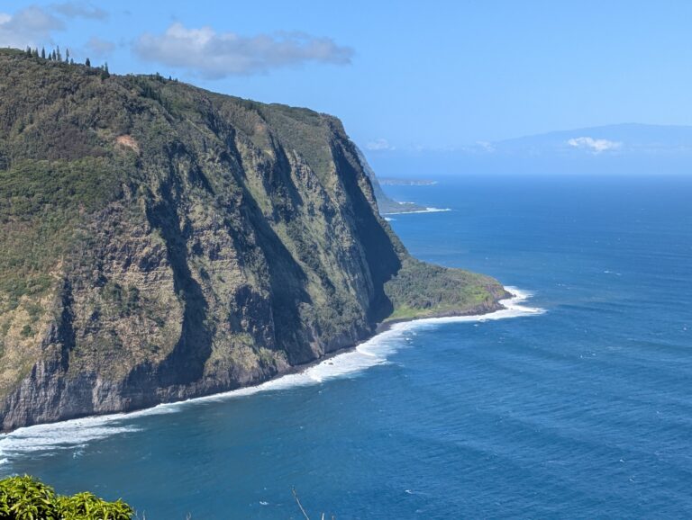 Sea cliffs from the Waipio Valley Lookout