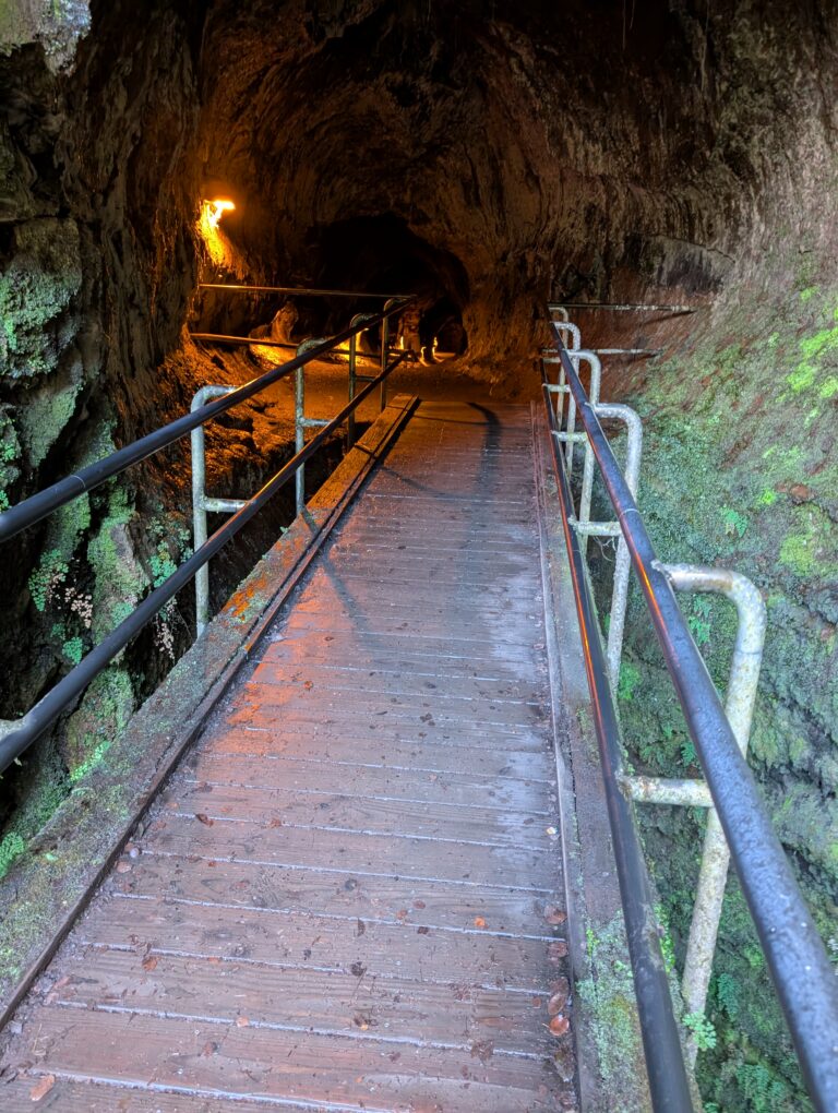 Inside Nahuku, the Thurston Lava Tube