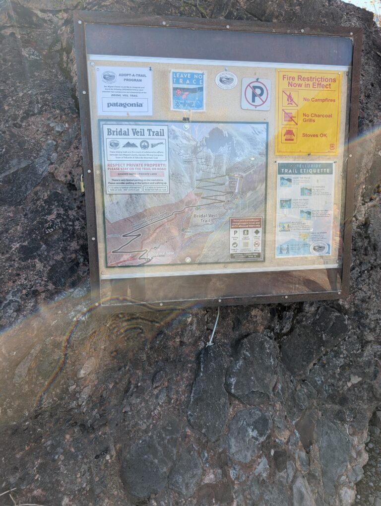 Bridal Veil Trail map